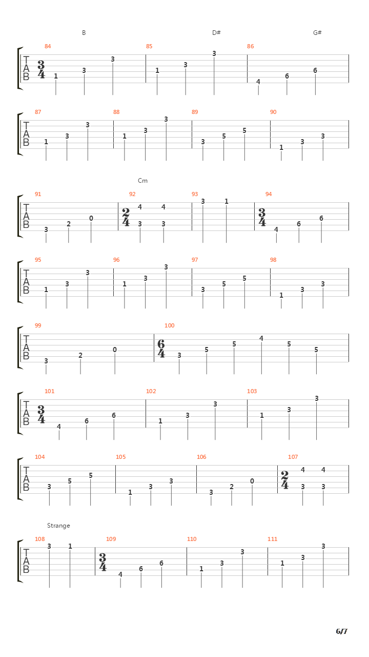 Березы(白桦林)吉他谱