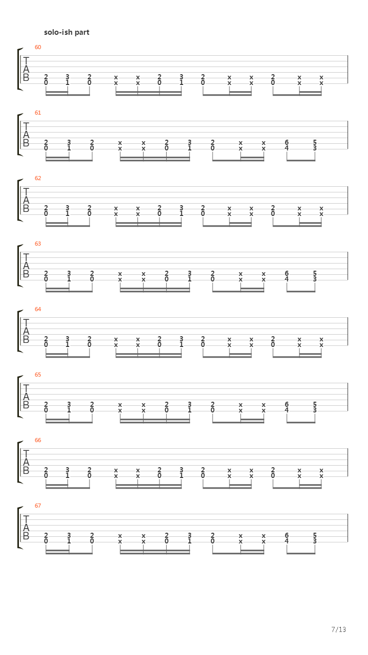 Cockroaches吉他谱