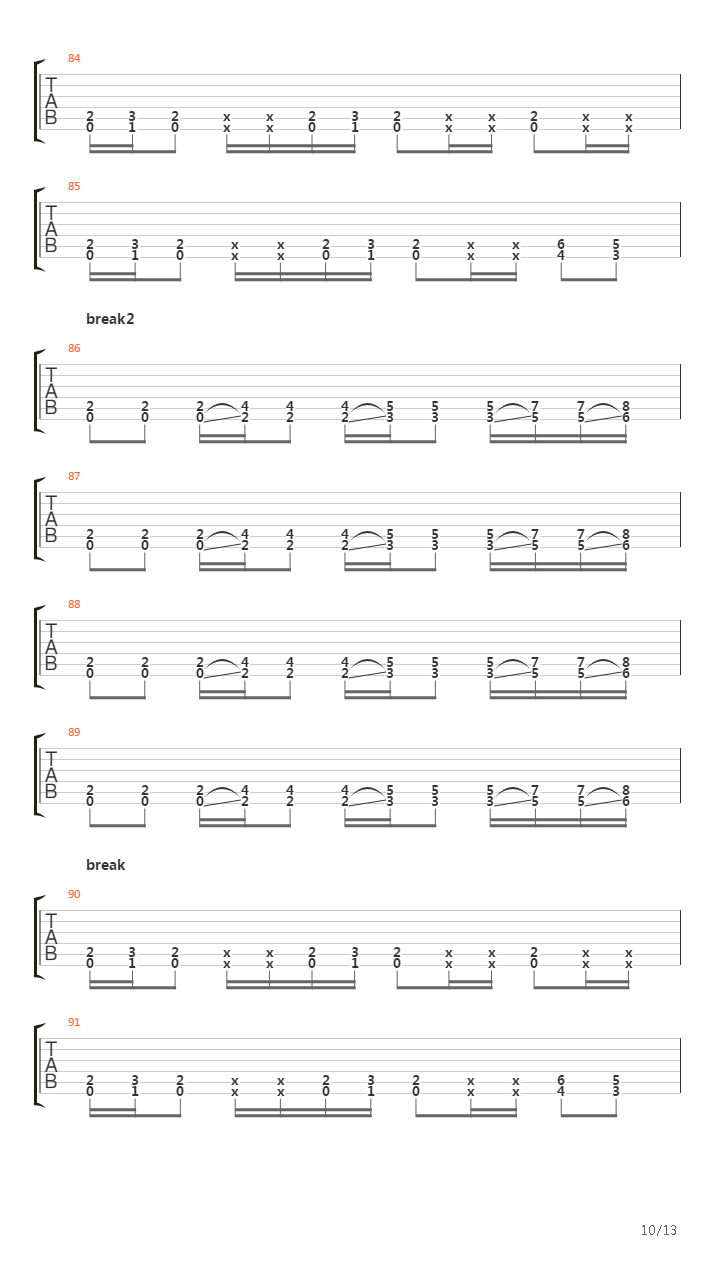 Cockroaches吉他谱