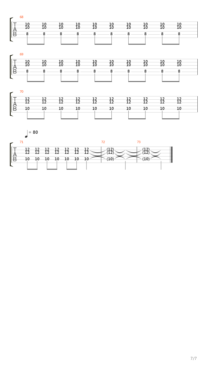 Empty Vial吉他谱