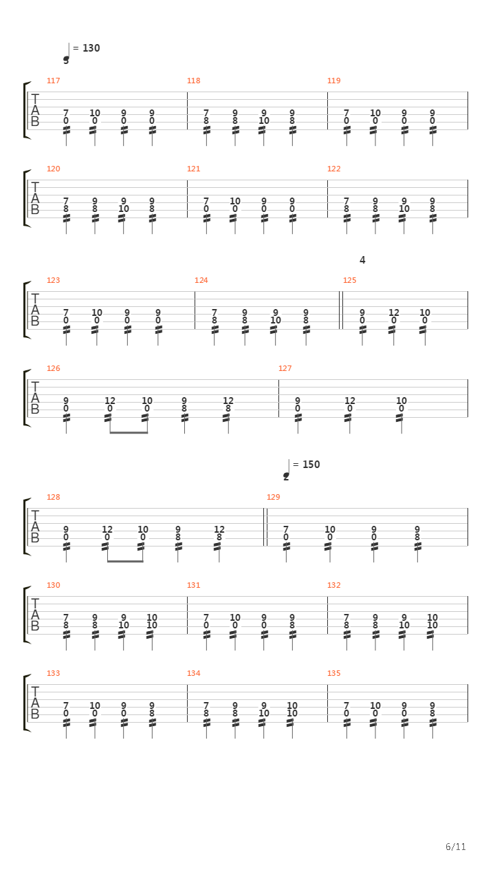 Abschiedsbrief Des Prometheus吉他谱