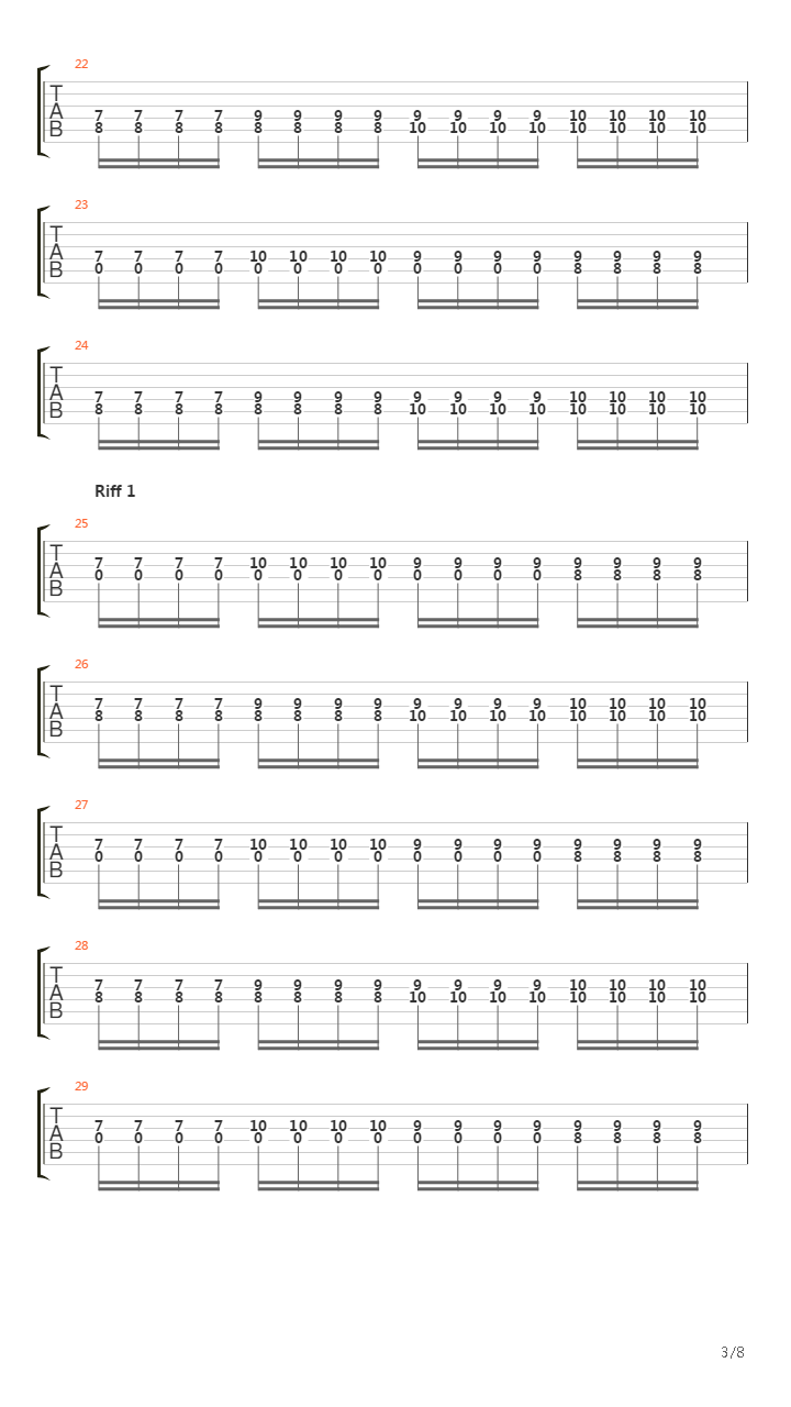 Abschiedsbrief Des Prometheus吉他谱