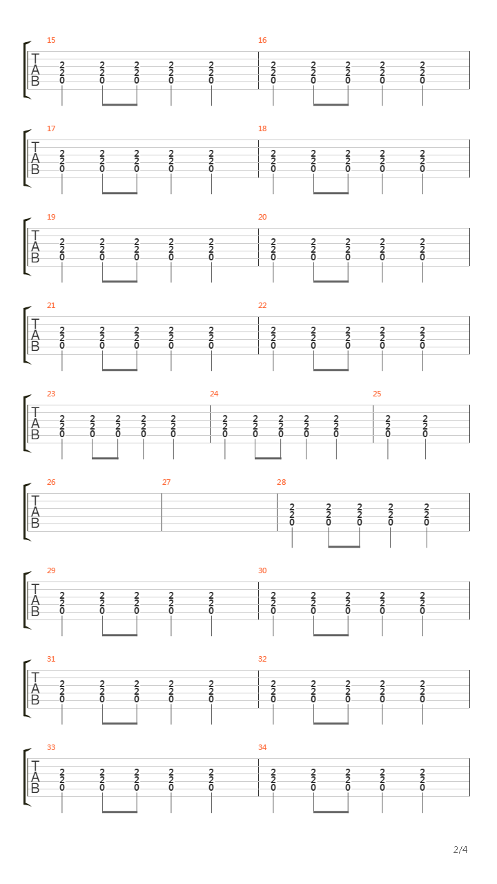 Outro Nortam Sagro吉他谱