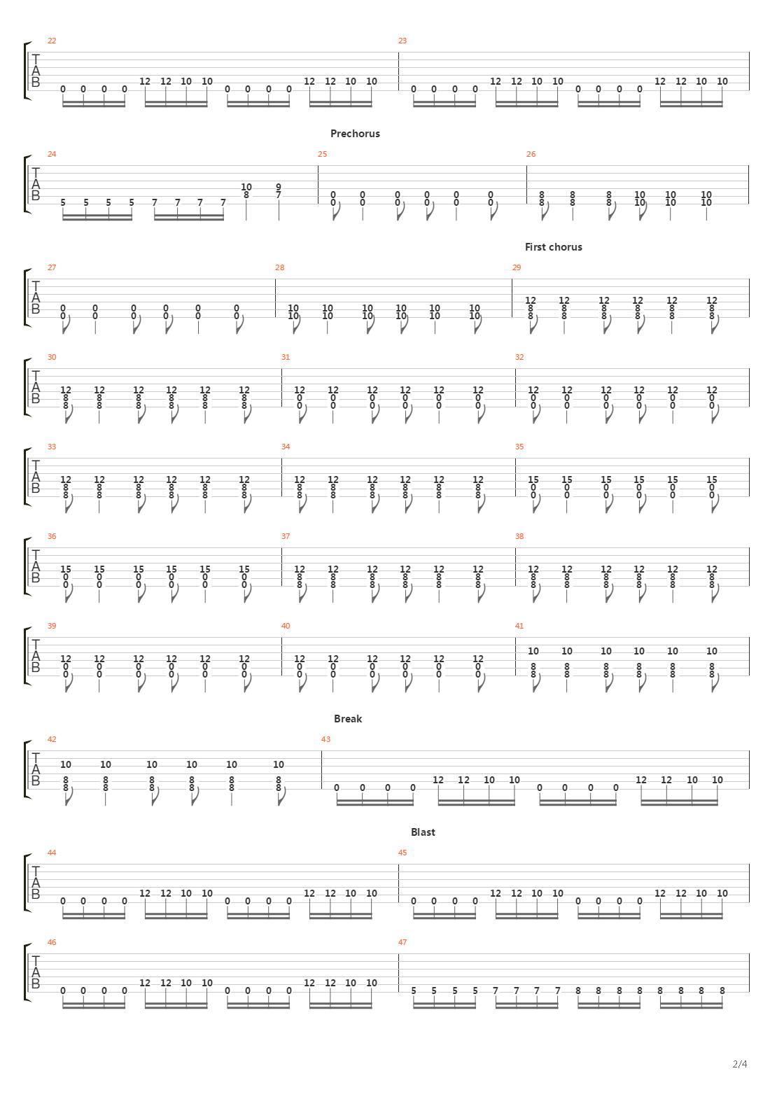 The Deepest Hole吉他谱