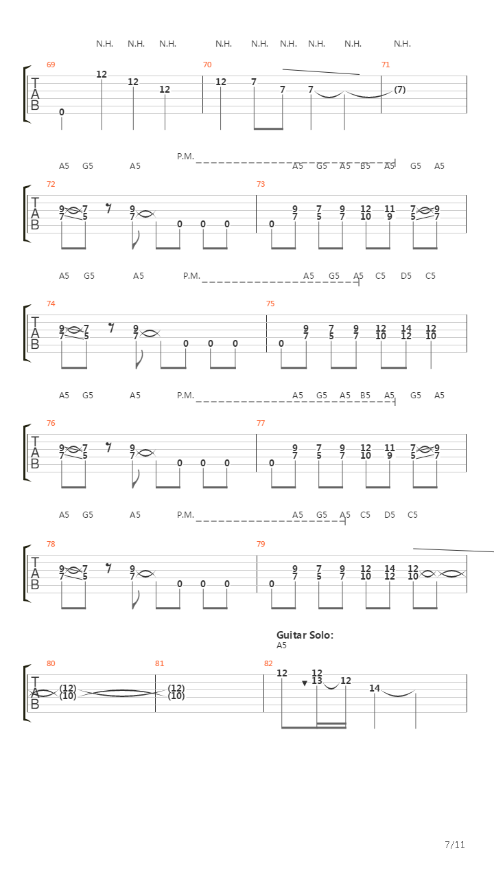 Alcatraz吉他谱