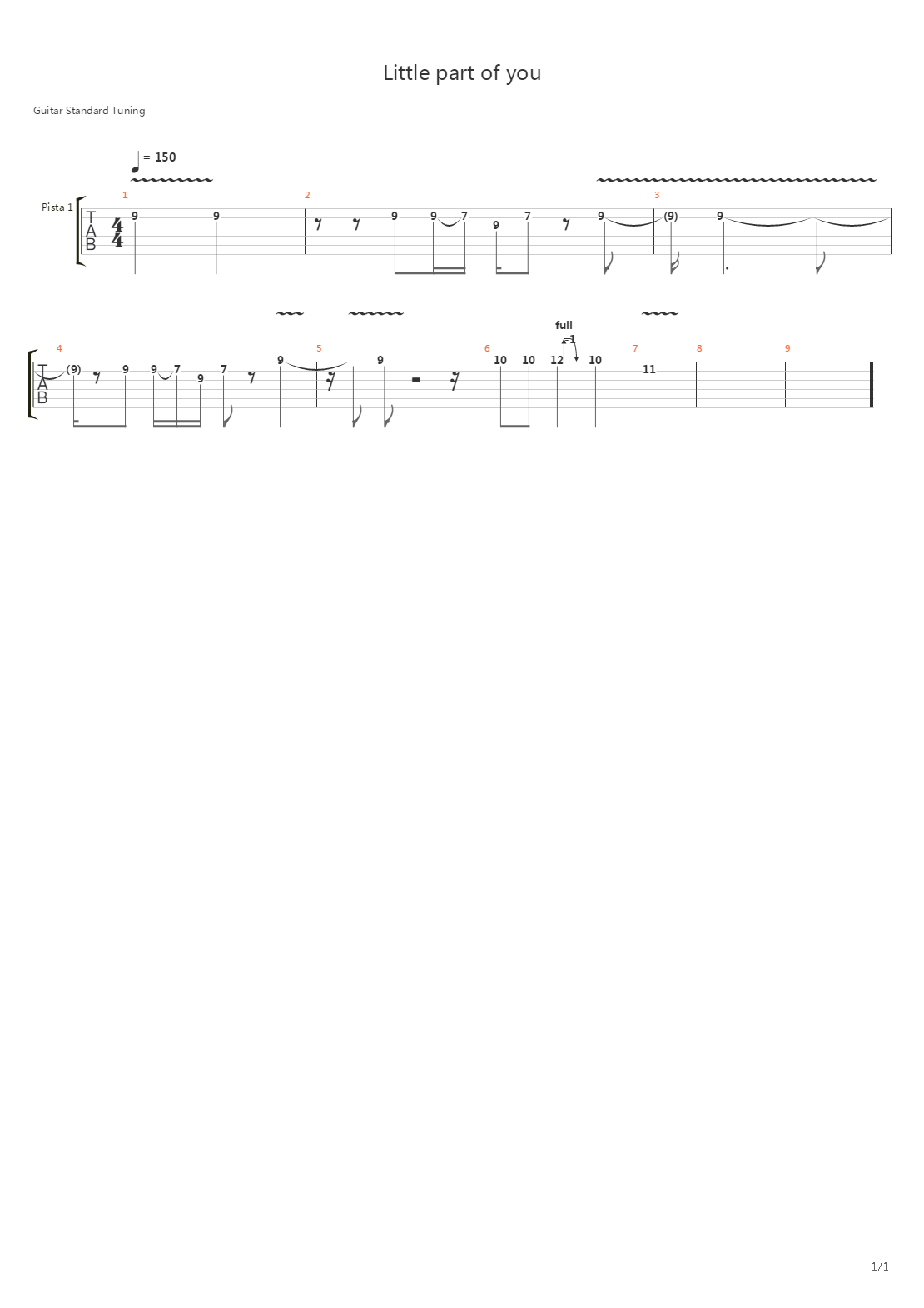 Little Part Of You吉他谱