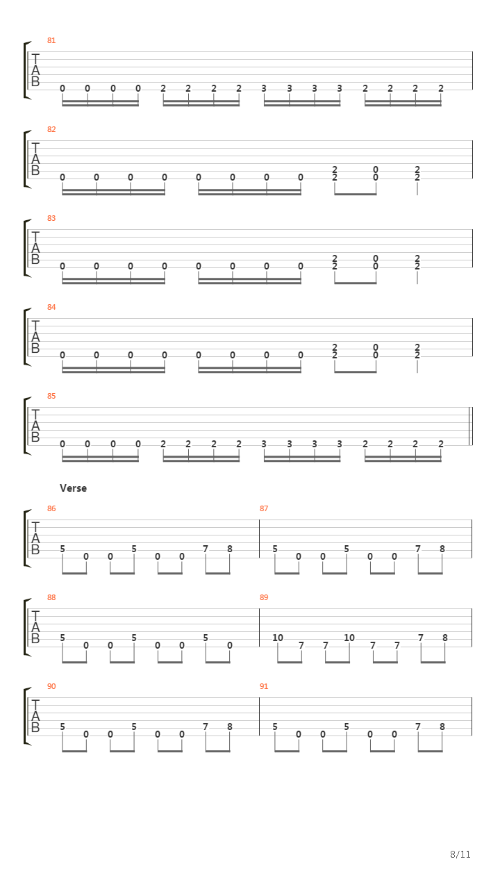 Broken Spine吉他谱