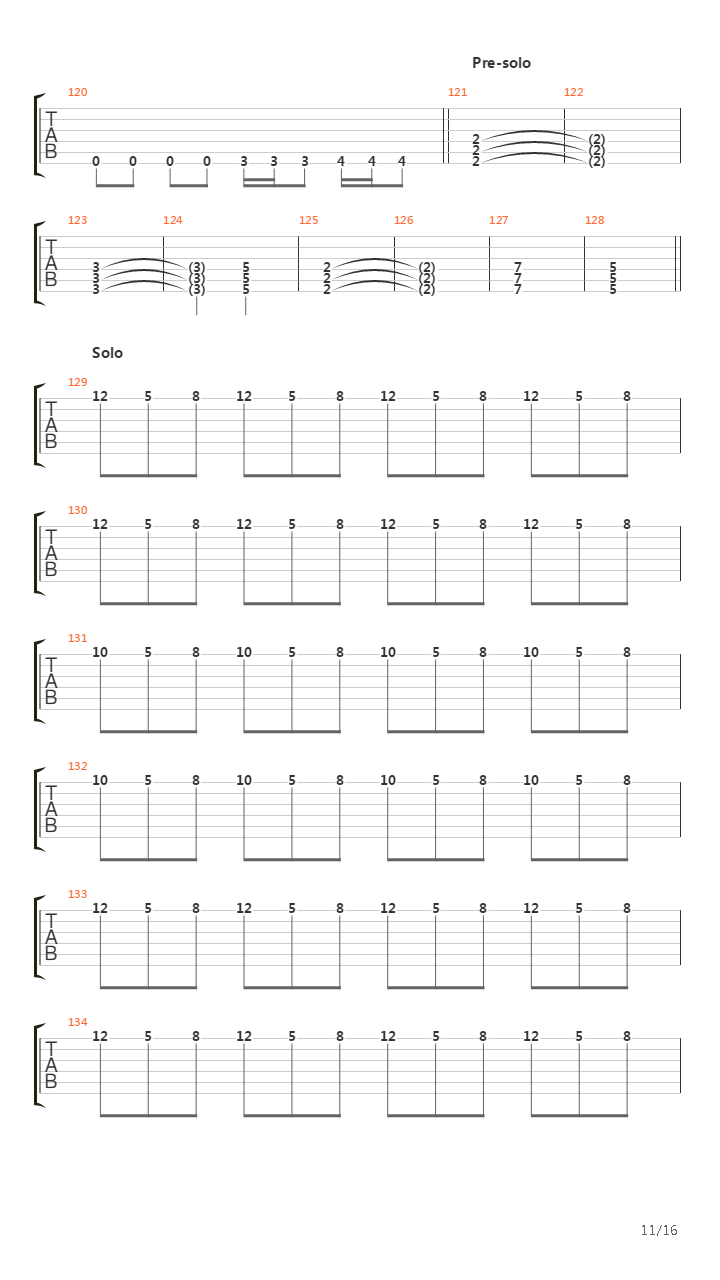 Mechanisms Of Standstill吉他谱