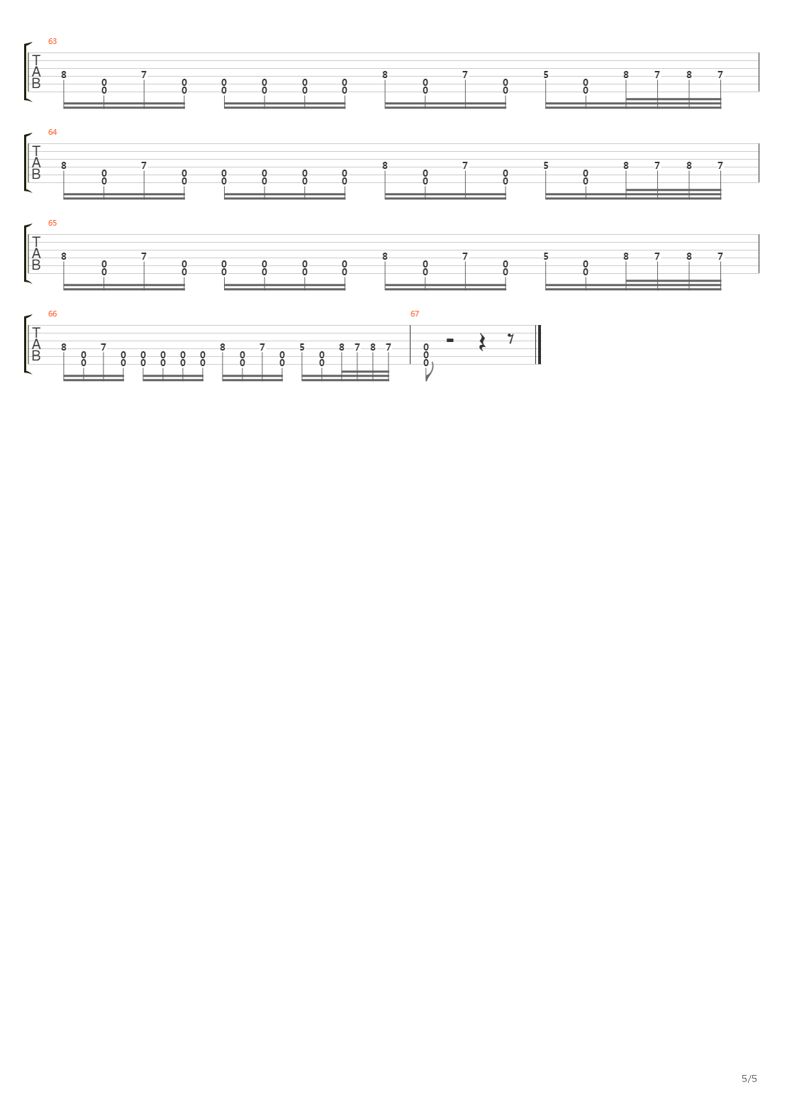 Walls Instead Of Bridges吉他谱