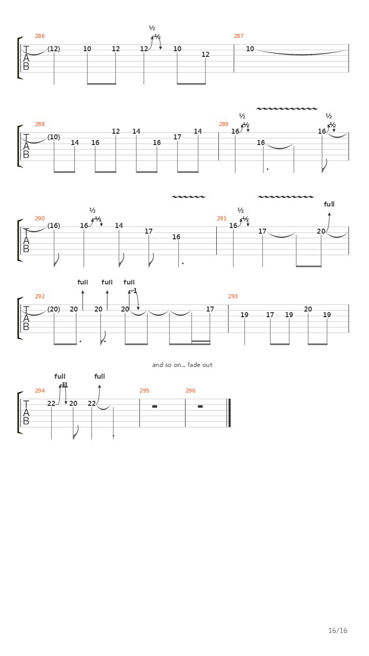 Lifeline吉他谱