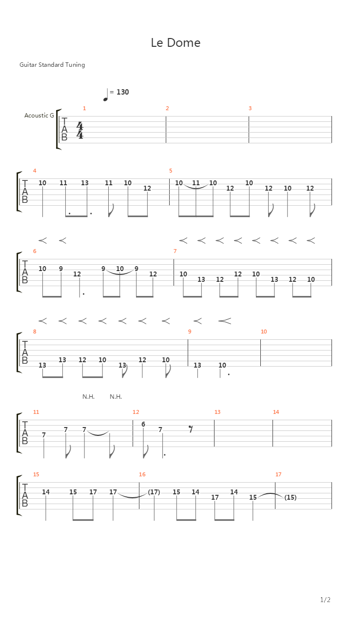 Le Dome吉他谱