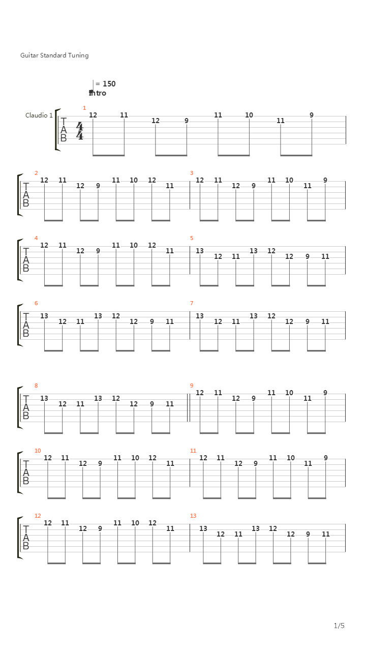 Tanathoid吉他谱