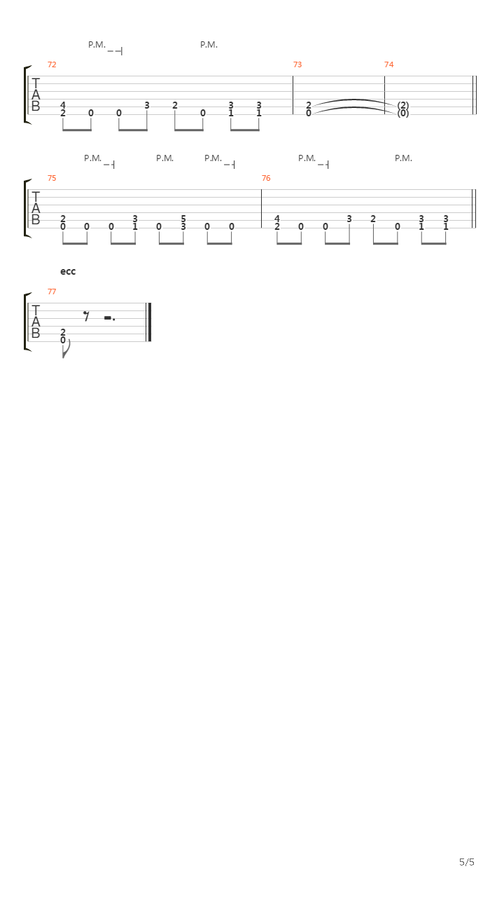 Tanathoid吉他谱