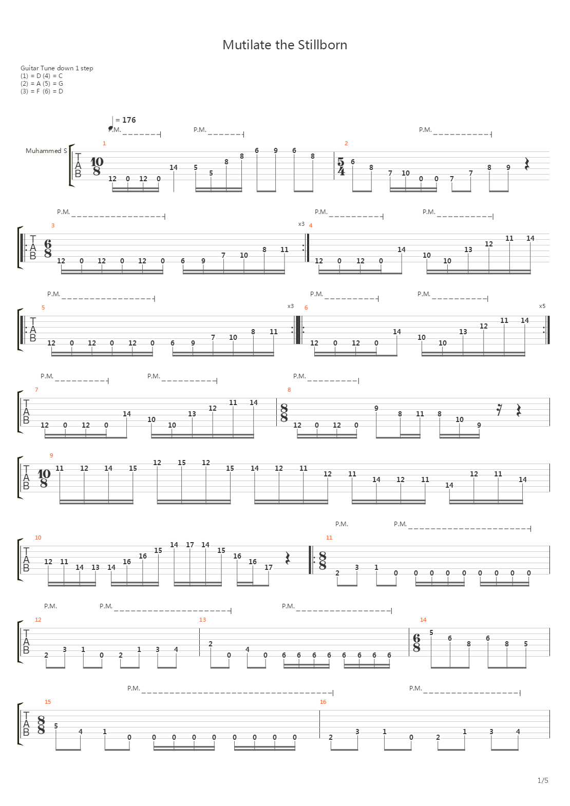 Mutilate The Stillborn吉他谱