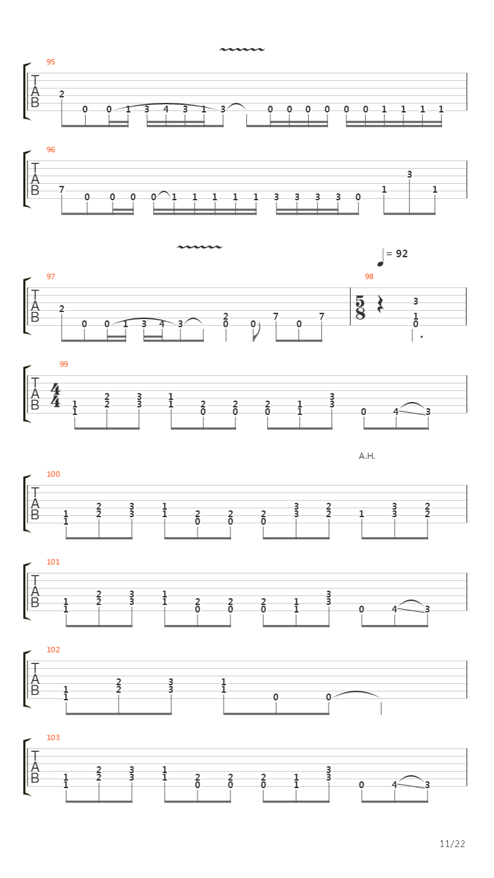 Symbiotic In Theory吉他谱