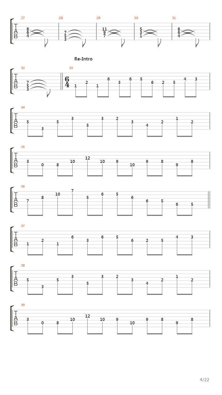 Symbiotic In Theory吉他谱