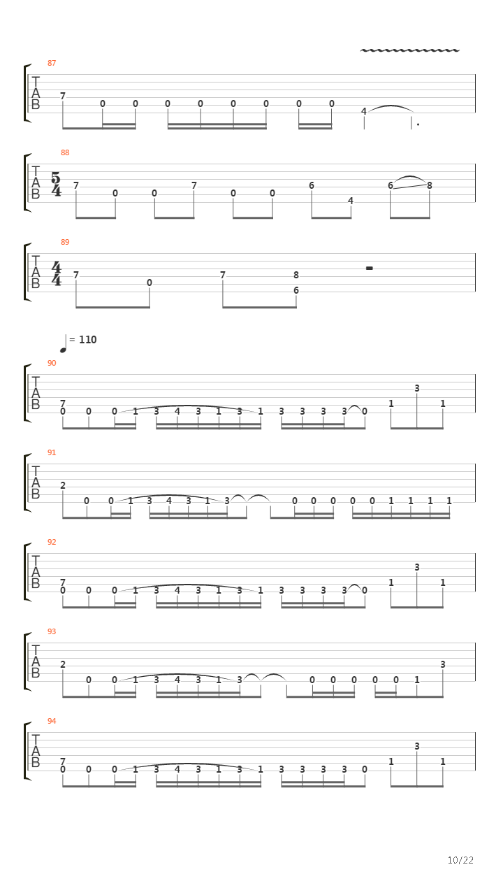 Symbiotic In Theory吉他谱