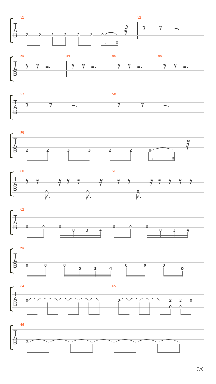Mentre Tutto Scorre吉他谱