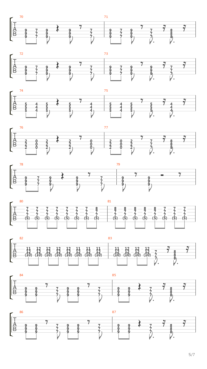 Nuvole E Lenzuola吉他谱