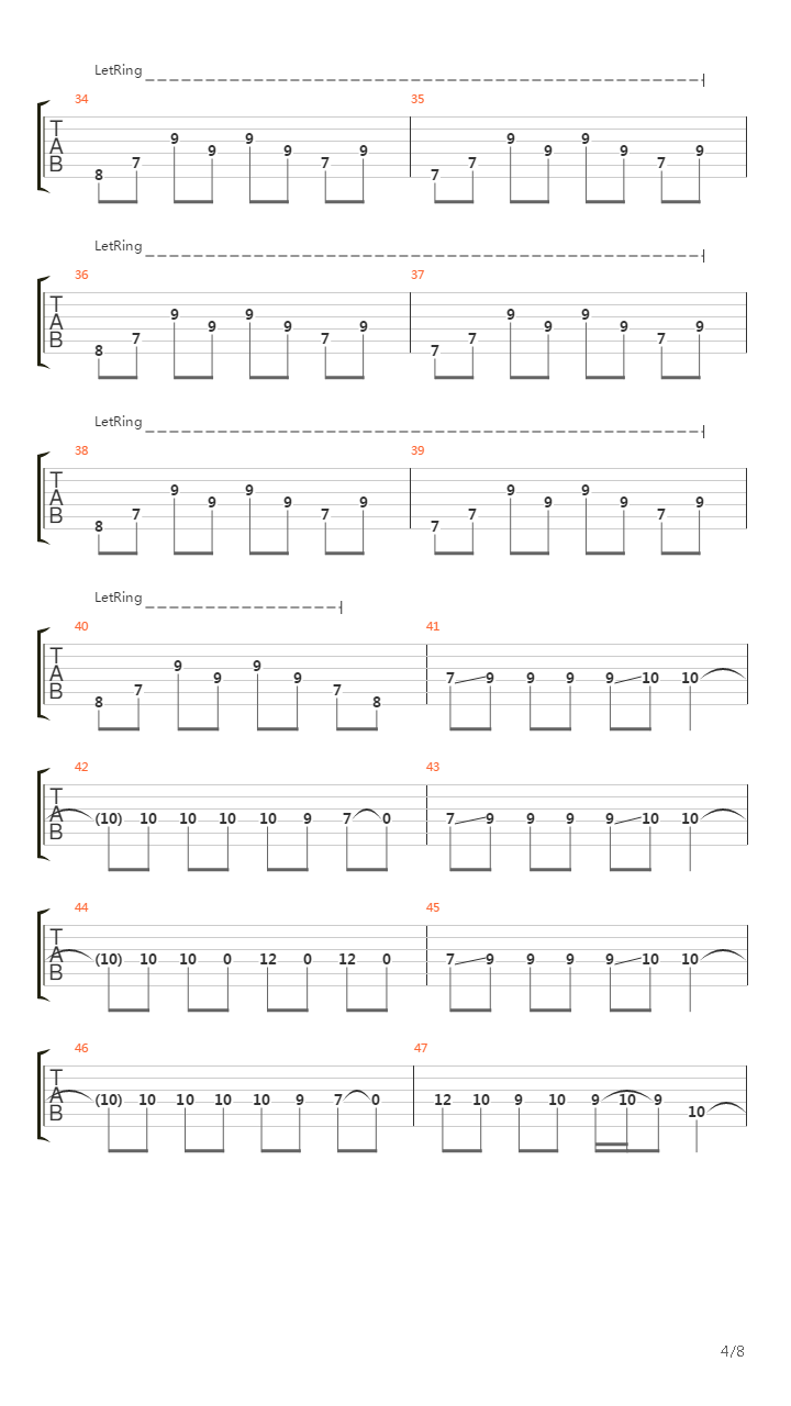 Fading Away Like The Rest Of Them吉他谱