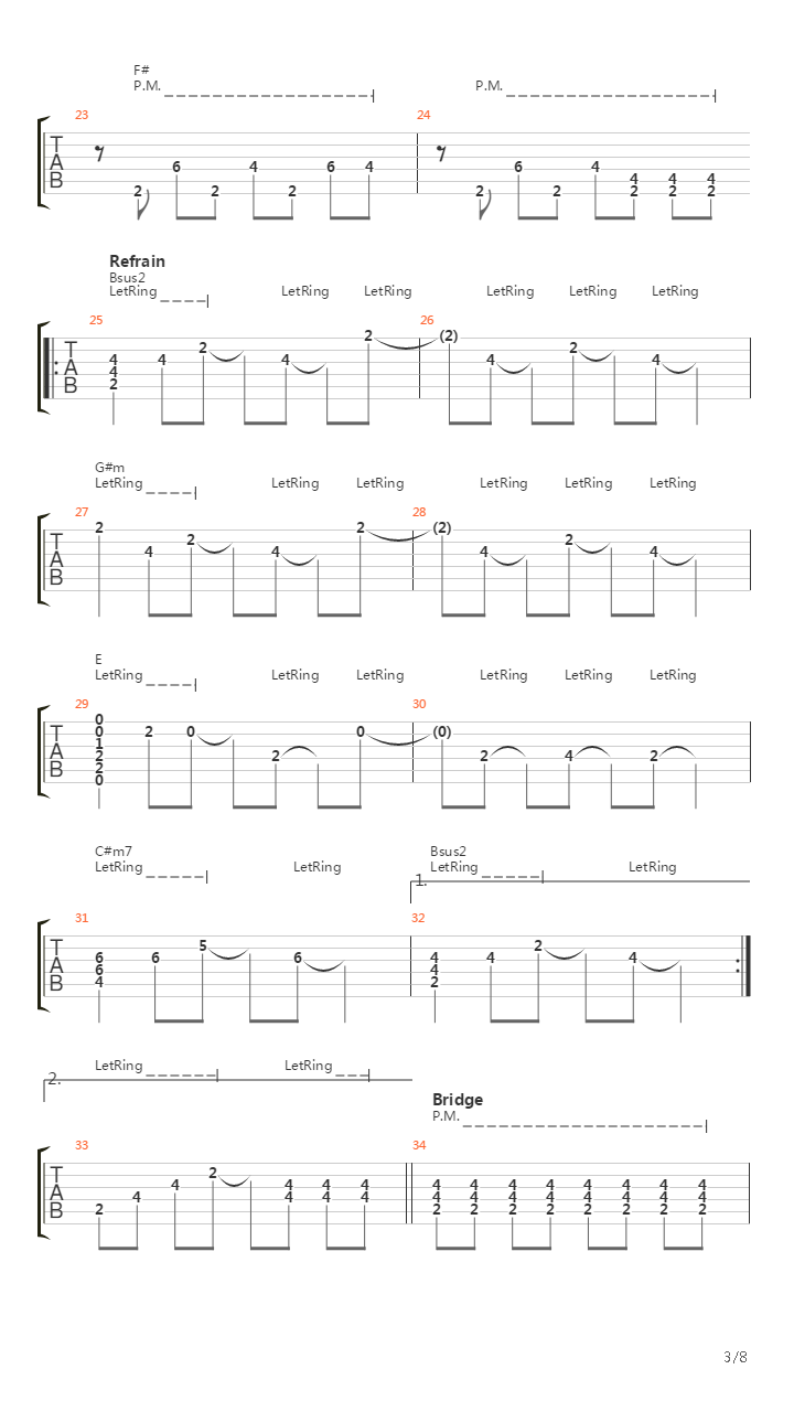 Leuchtturm吉他谱