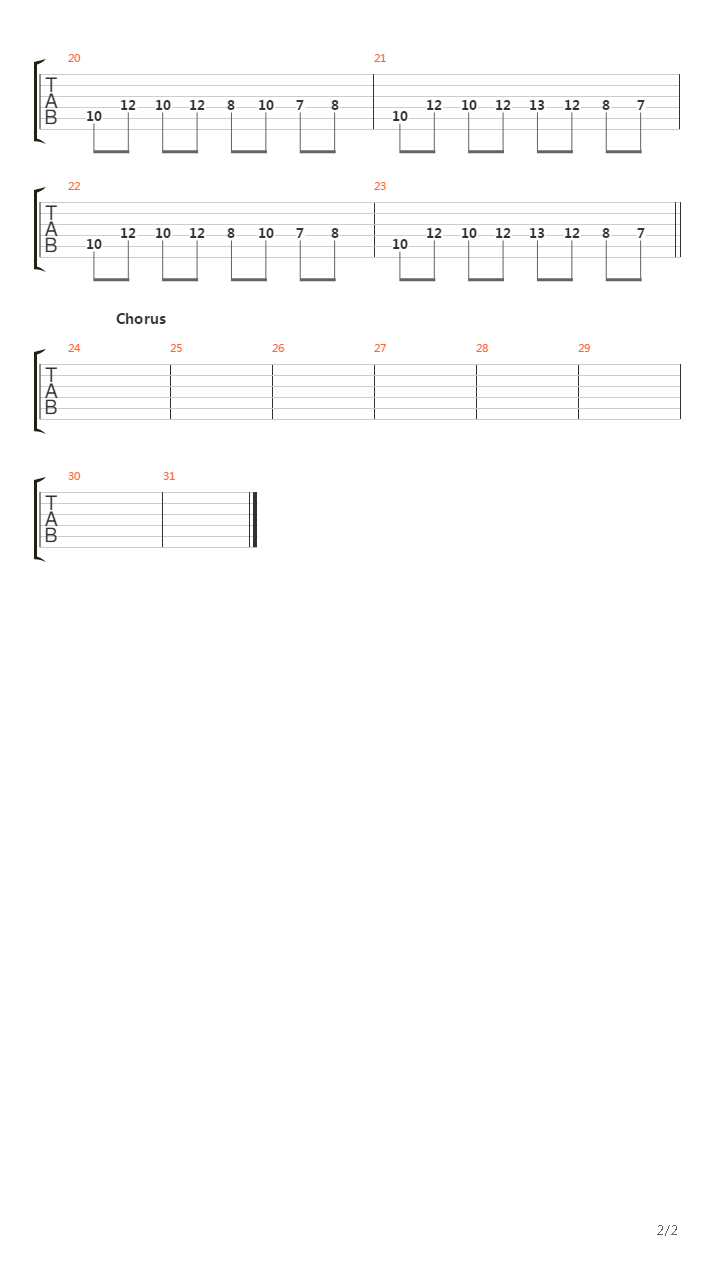 Niemand Hort Dich吉他谱