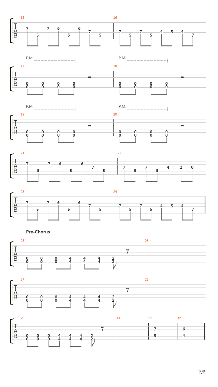 1000 Miles吉他谱