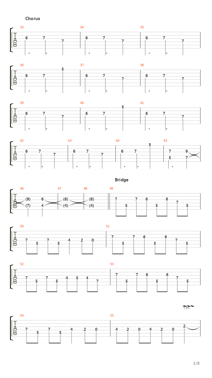 1000 Miles吉他谱
