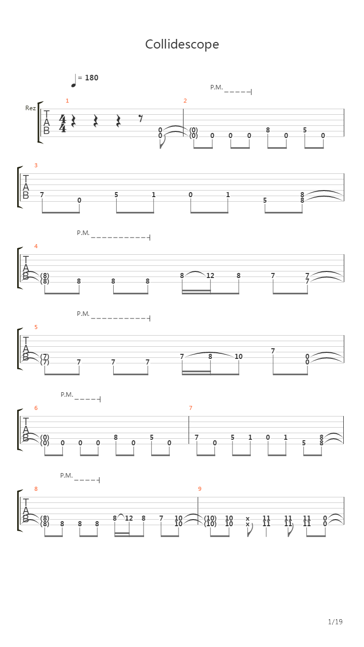 Collidescope吉他谱
