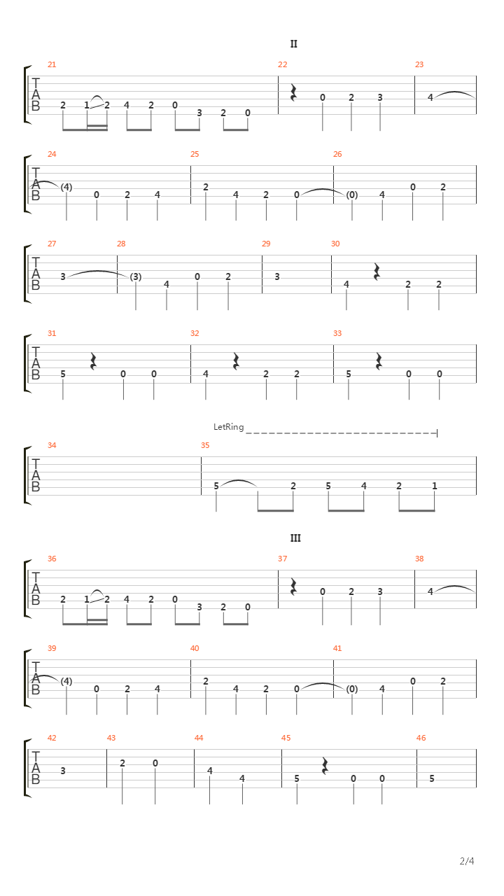 Vita Bella吉他谱