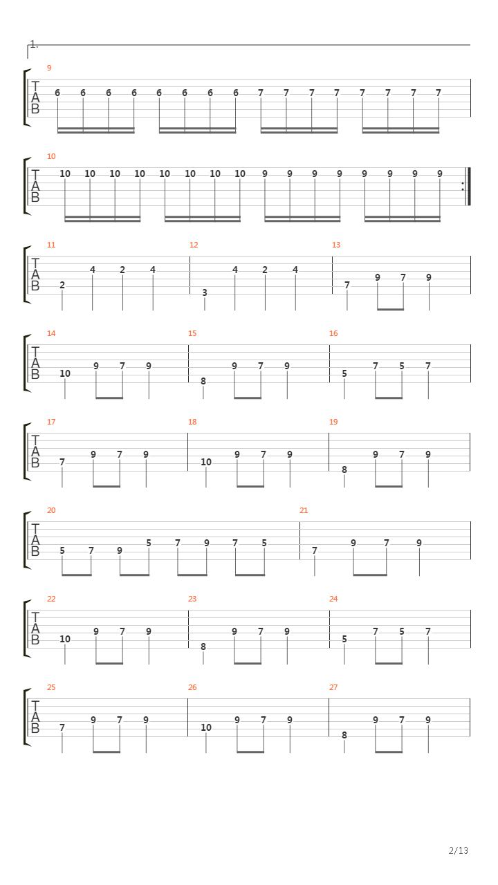 Towards A Twilight Kiss吉他谱