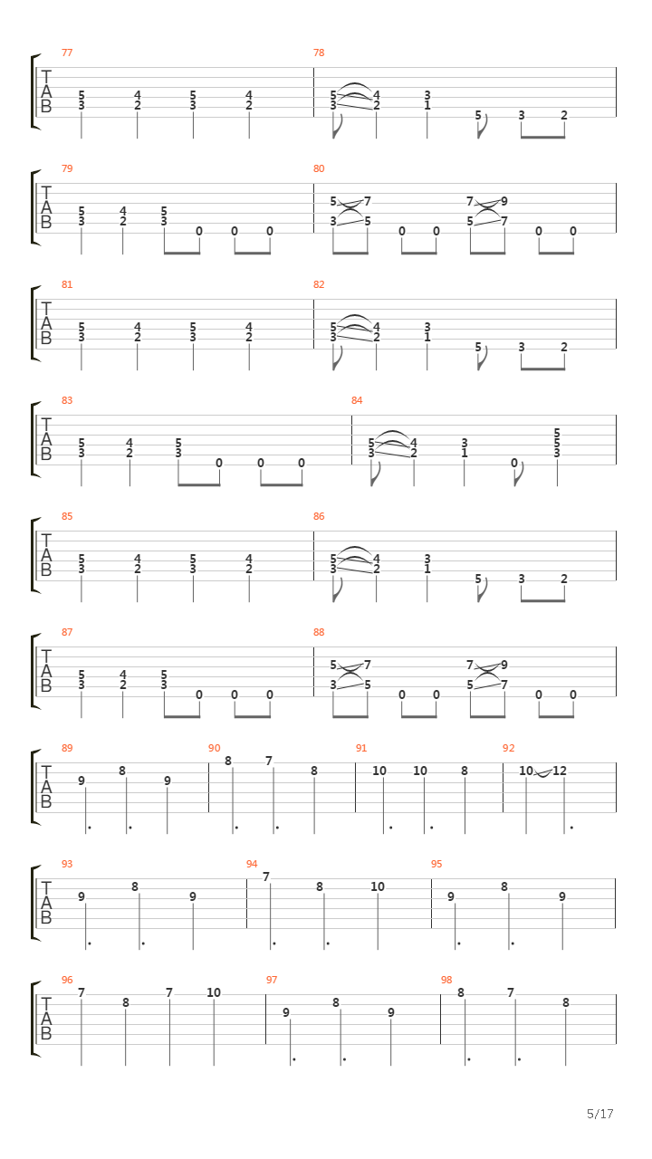 Spiral吉他谱