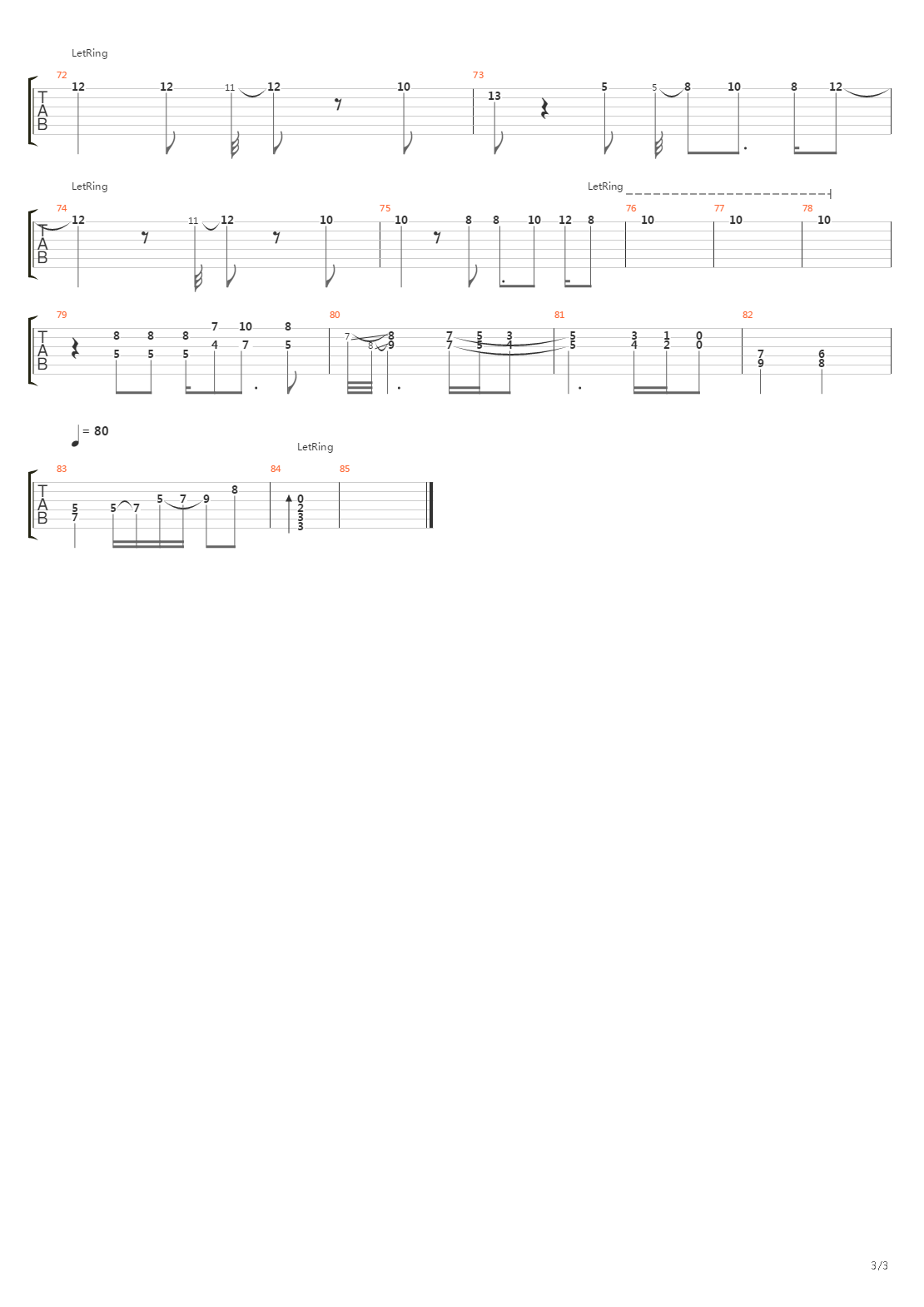 Le Sud吉他谱