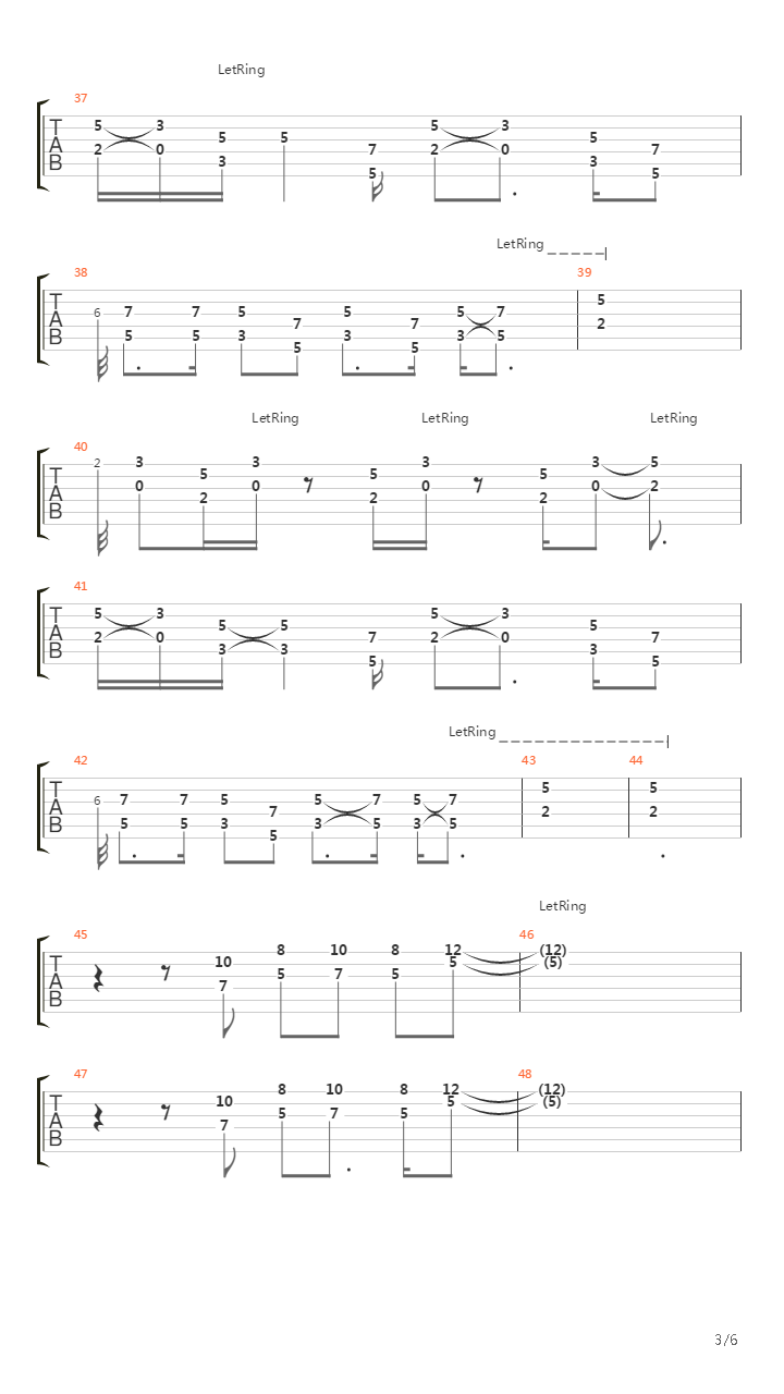 Le Sud吉他谱