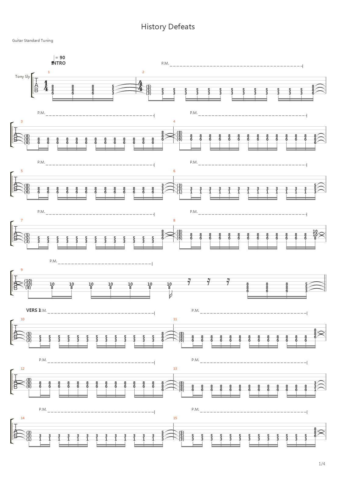 History Defeats吉他谱