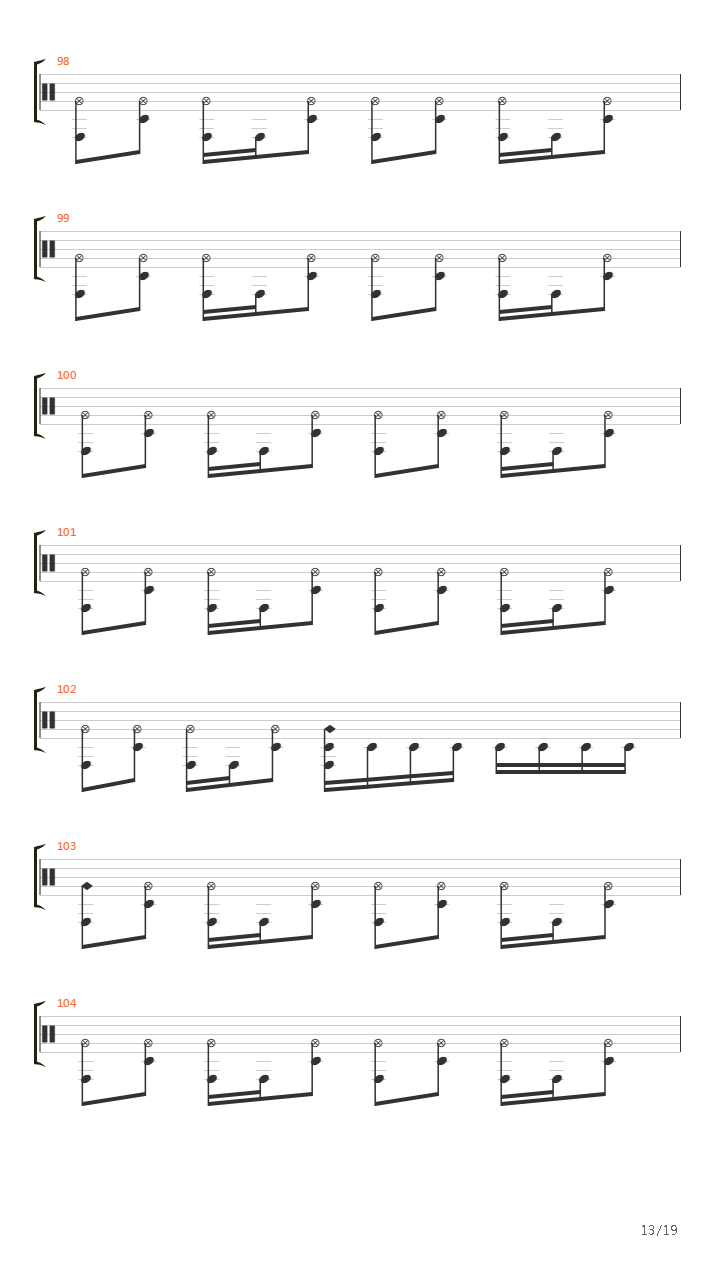 On The Outside吉他谱