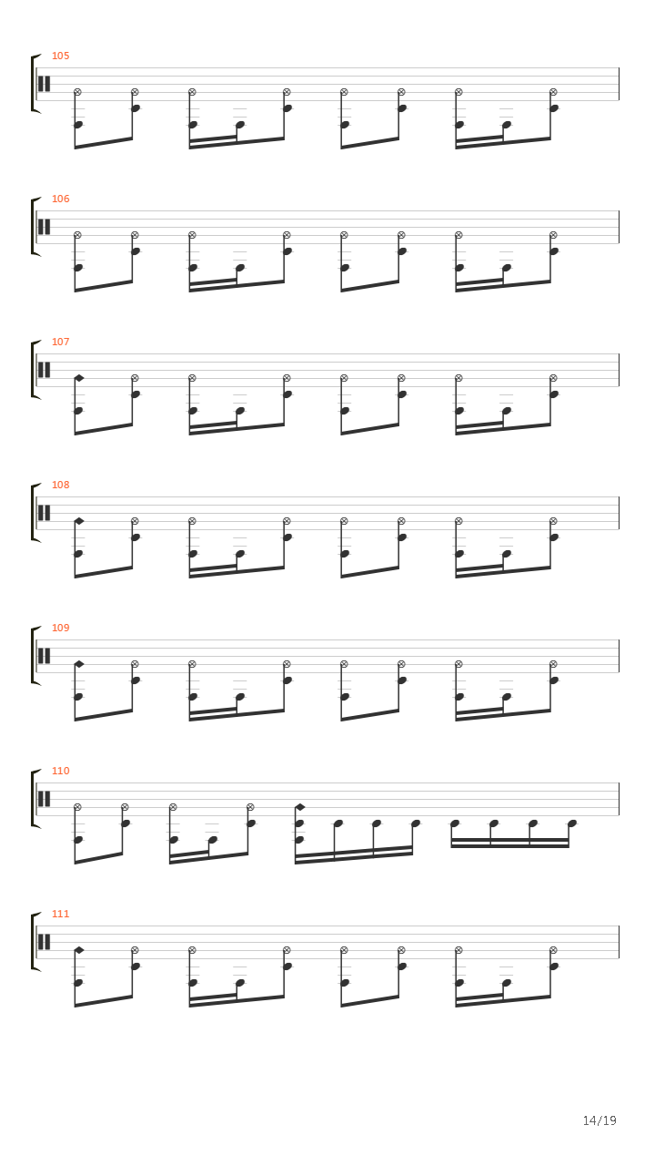 On The Outside吉他谱