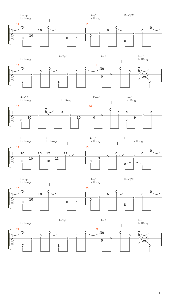 Path To Follow吉他谱