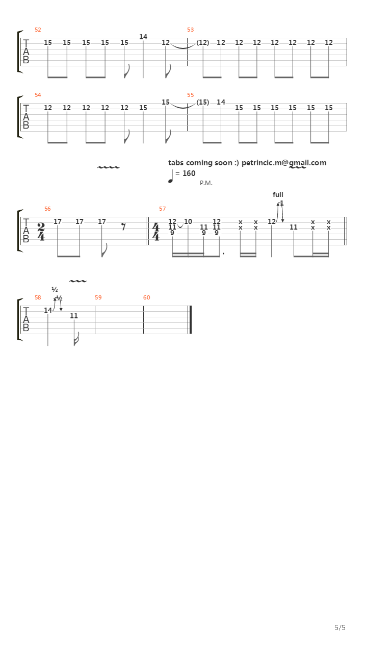 Leerg吉他谱