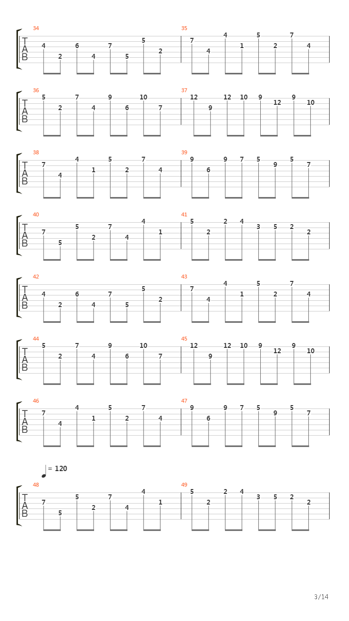 Ring Of Steel吉他谱