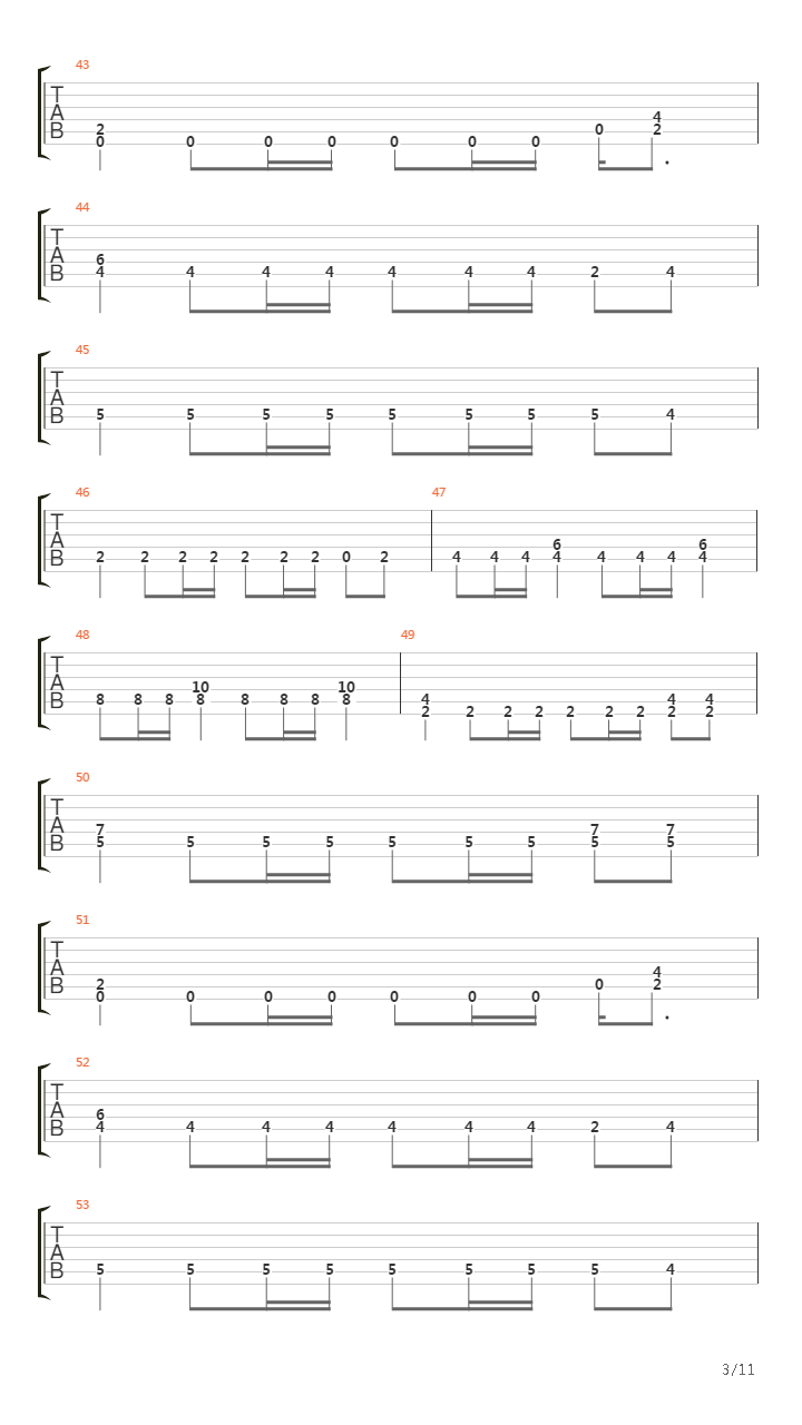 Test Of Time吉他谱