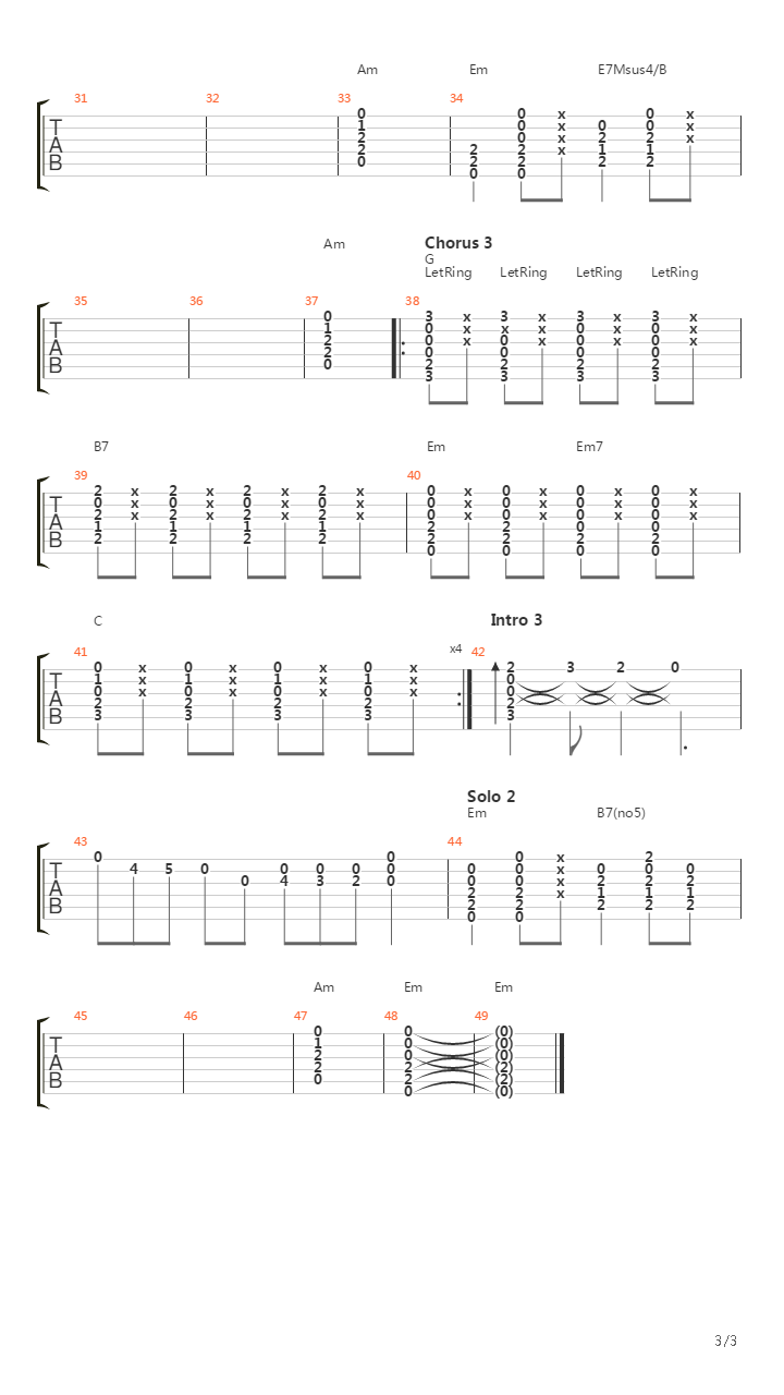 The Death Of You And Me吉他谱