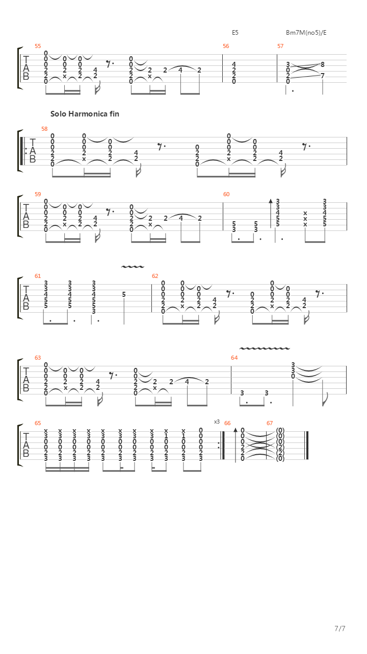 A La Longue吉他谱