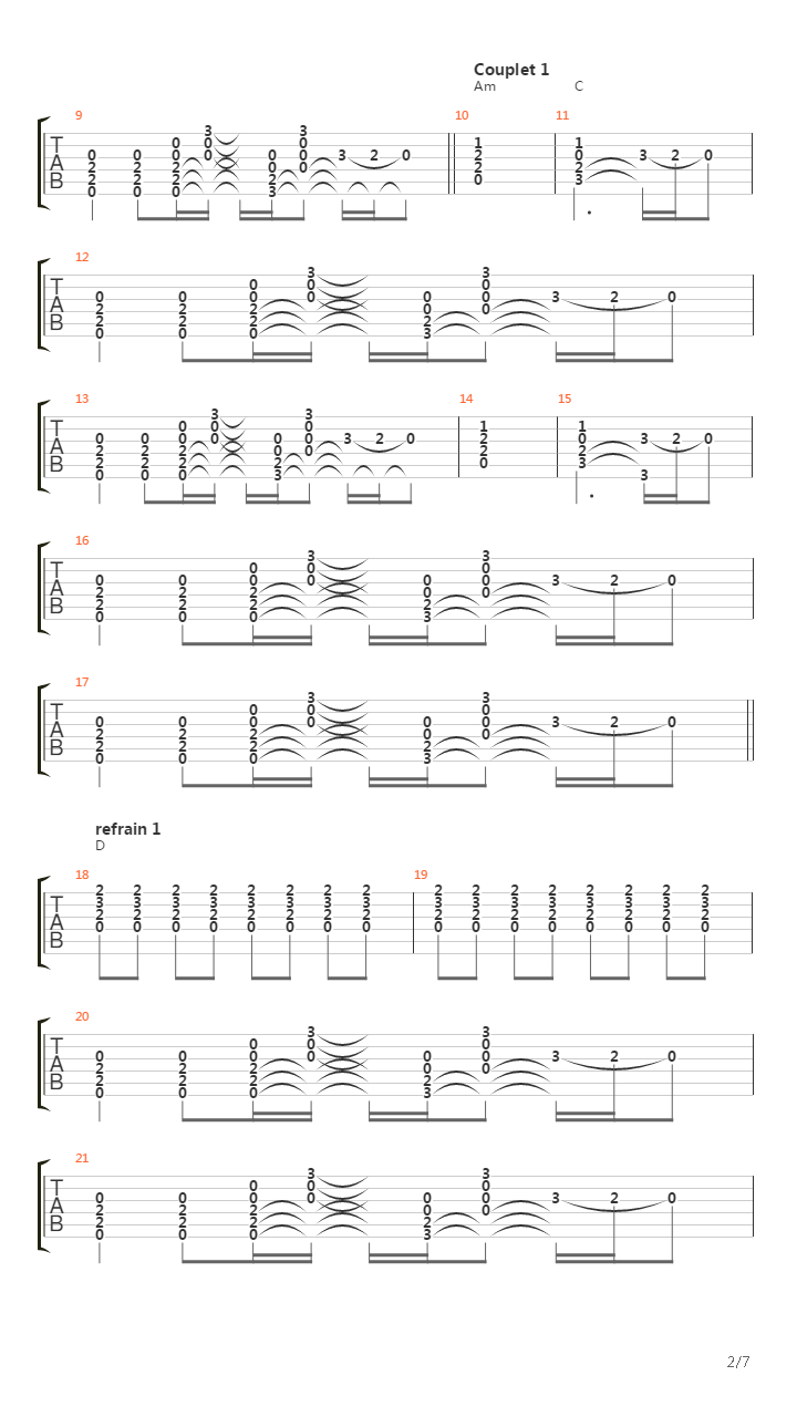 Here It Comes Slowly吉他谱
