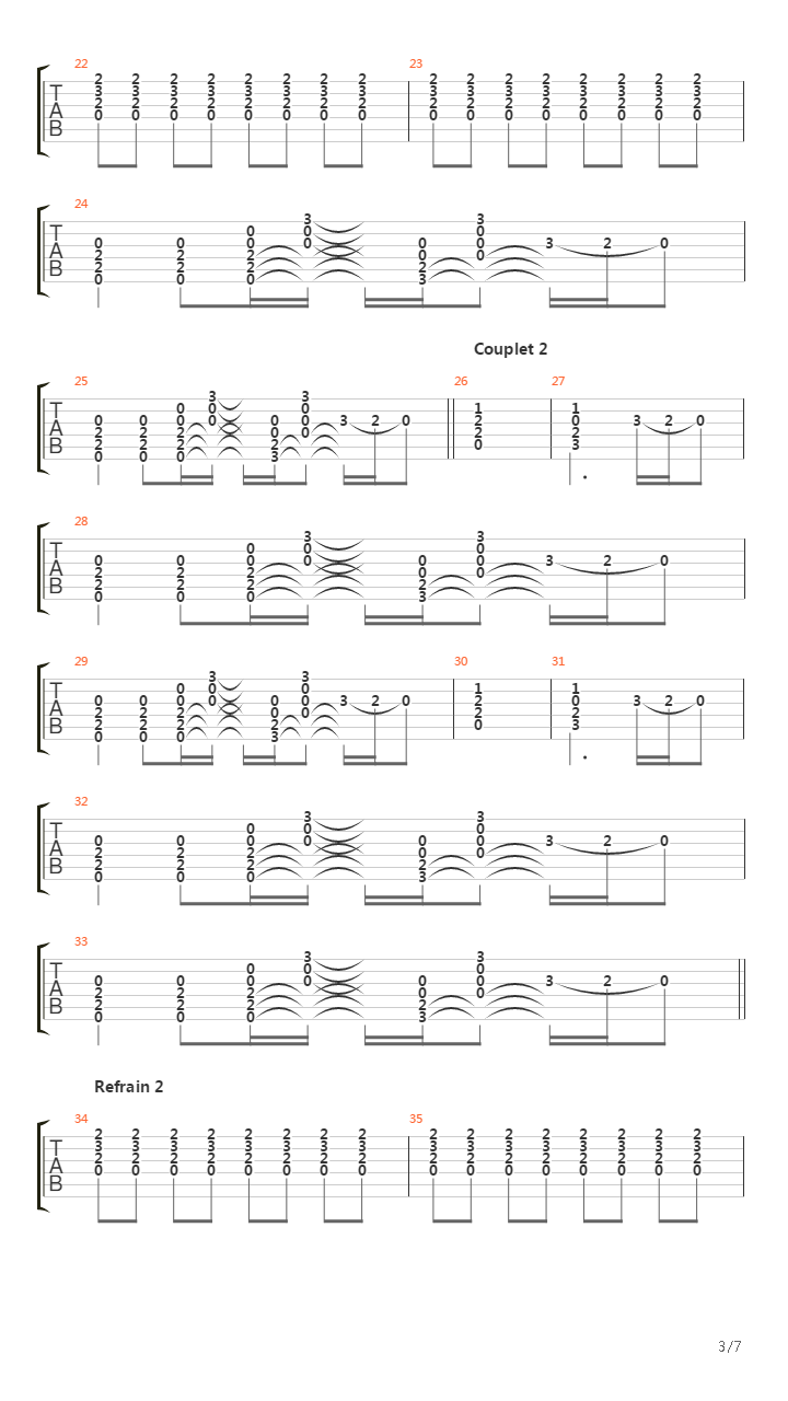 Here It Comes Slowly吉他谱