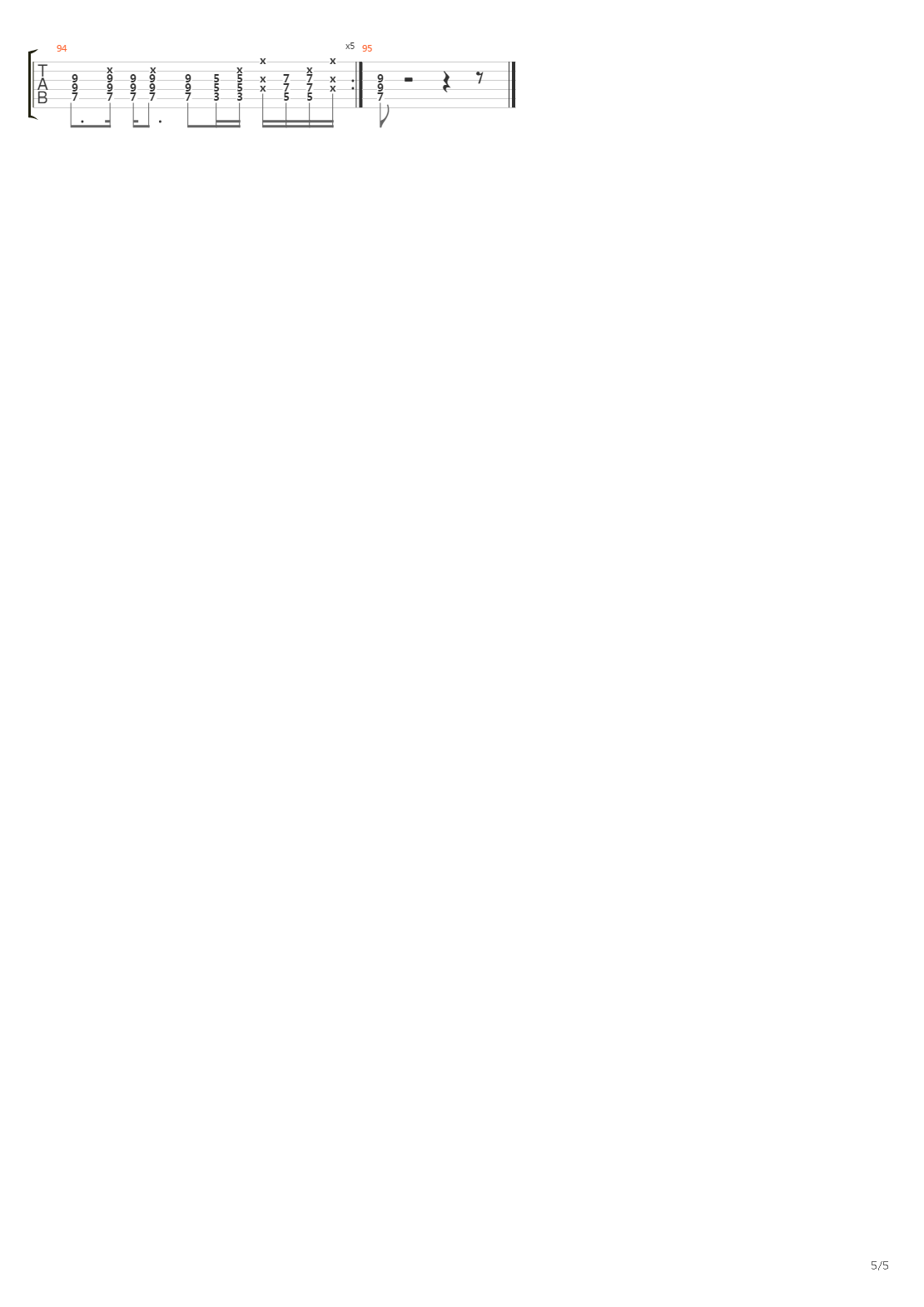 La Chaleur吉他谱