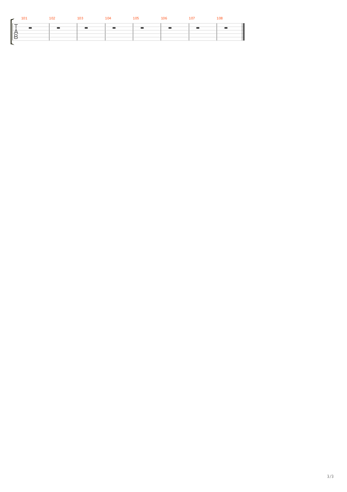 Le Fleuve吉他谱