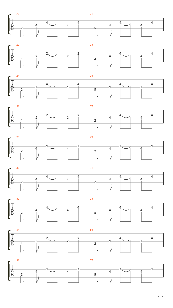 Le Fleuve吉他谱