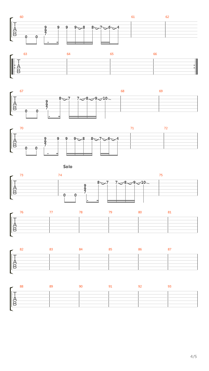Tostaky吉他谱