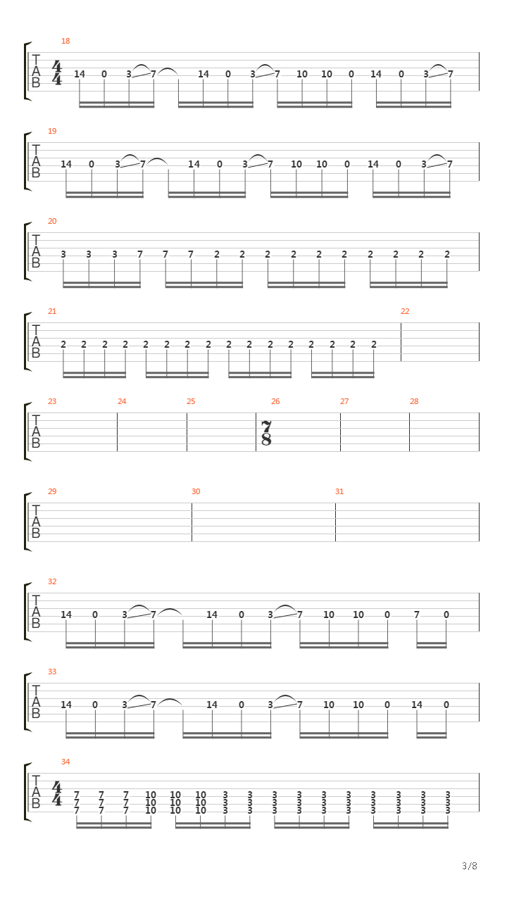 Cemetery Like Stage吉他谱